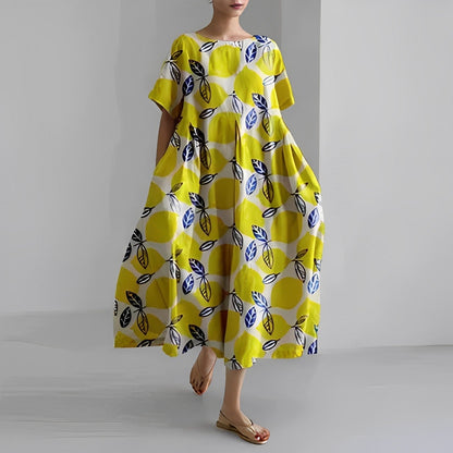 Claire™ – Boheemse jurk met bloemenprint