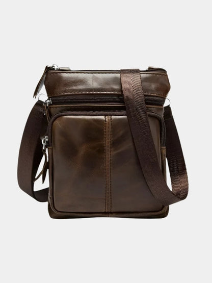 Crossbody Leren Schoudertas - Kruis & Kroon