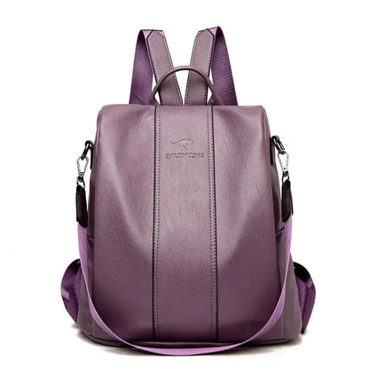 Langlebiger und sicherer PU-Leder-Rucksack