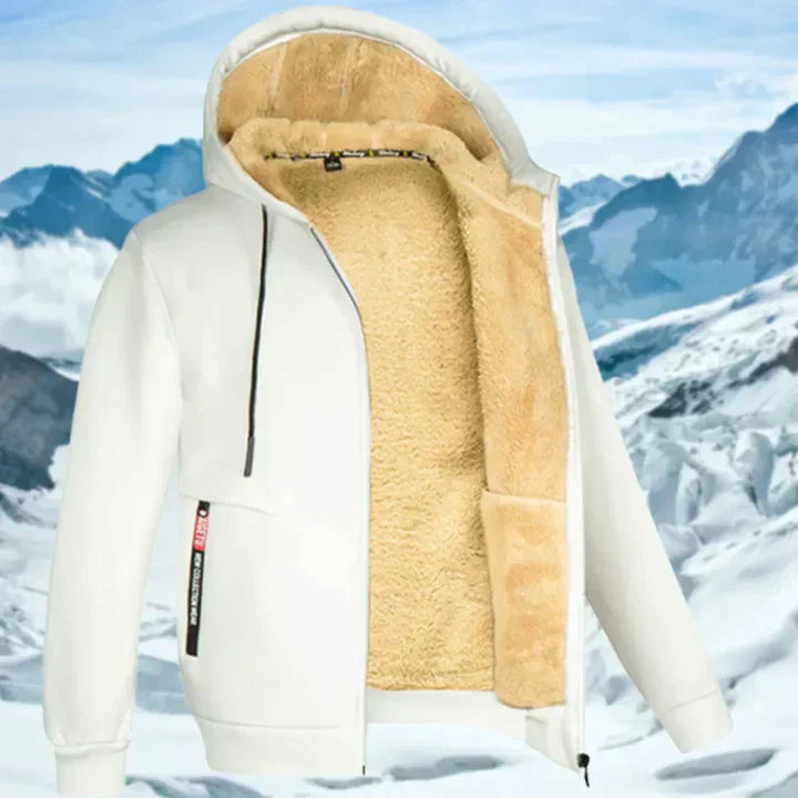 Arie – winterjas voor heren met capuchon en bontkraag