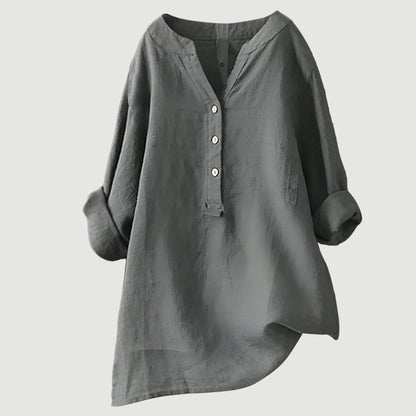 Freja™ – Luchtig en comfortabel overhemd met knopen