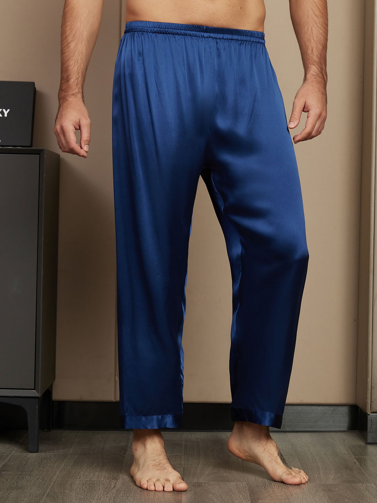 Pure Soie Détendu Pyjama Pantalon