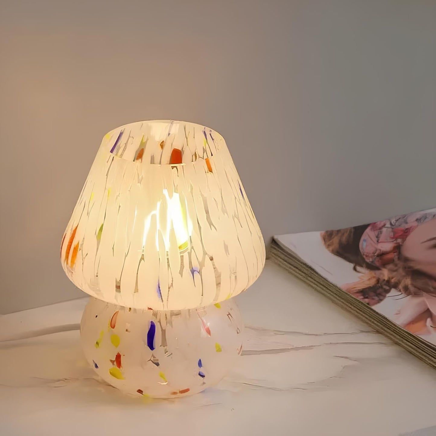 Verra™ Handgeblazen glazen lamp