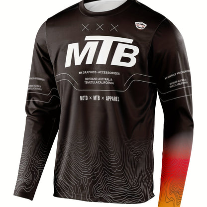 X-GODC Heren MTB Downhill Shirt Lange Mouwen