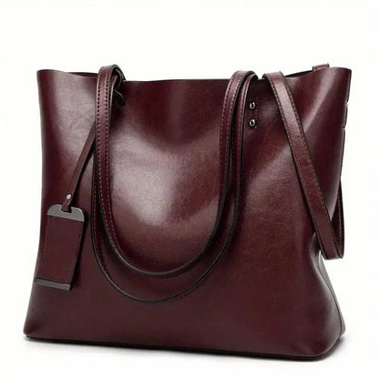 Elegante en veelzijdige leren handtas