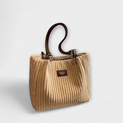 Zachte Corduroy Schoudertas