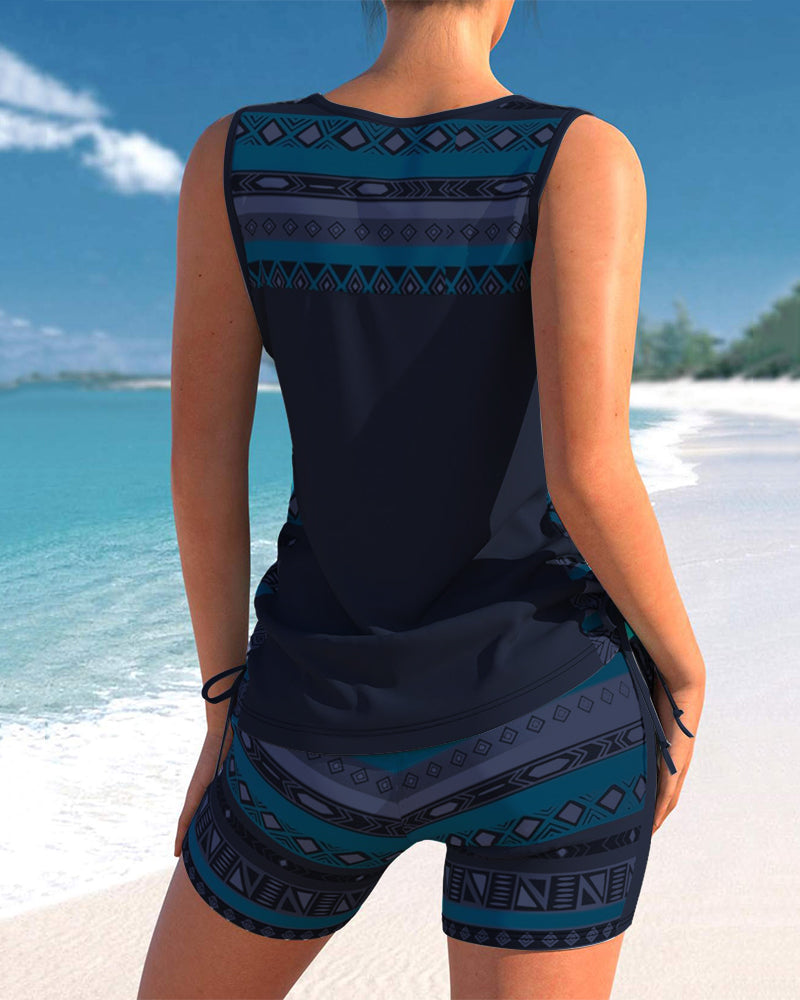 Sylvia - Tankini mit geometrischem Druck