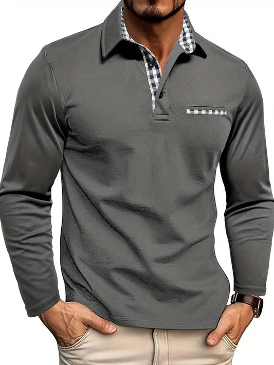 Langarm-Poloshirt