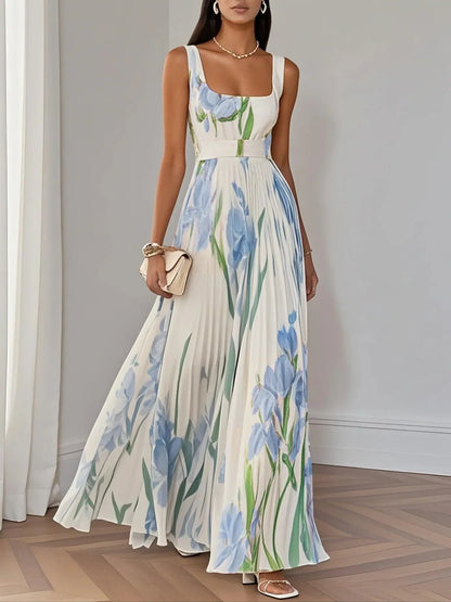 Liviana | Geplooide maxi-jurk