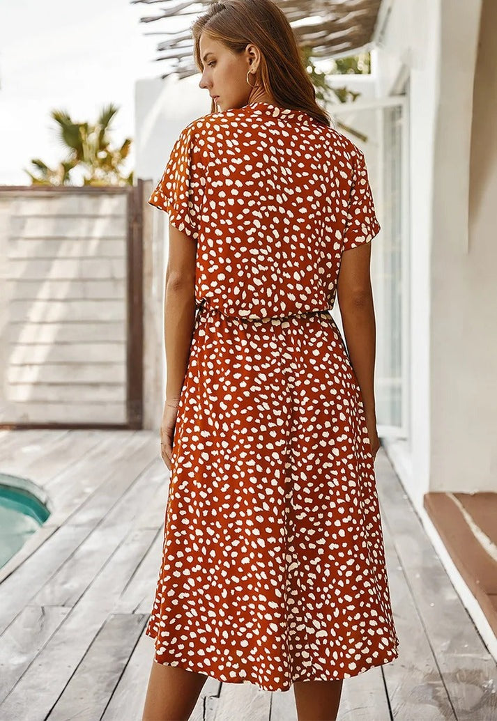 BENEDICTA I VINTAGE BEDRUKTE JURK