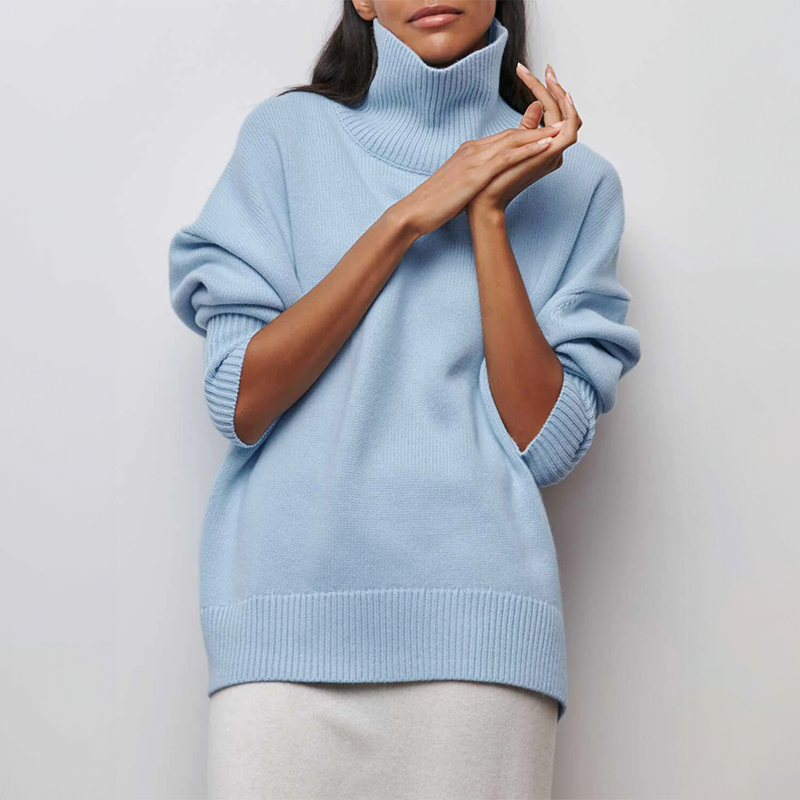 Amelia | Eleganter gestrickter Rollkragenpullover