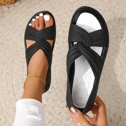 Luzia | Comfortabele orthopedische sandalen met strikdesign