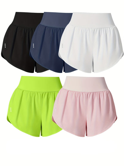 Dotted Comfort Damen Sport Shorts Set (5er Pack)