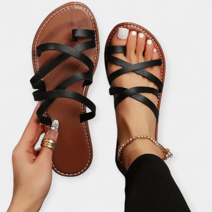 Platte Sandalen met Vlechtwerk