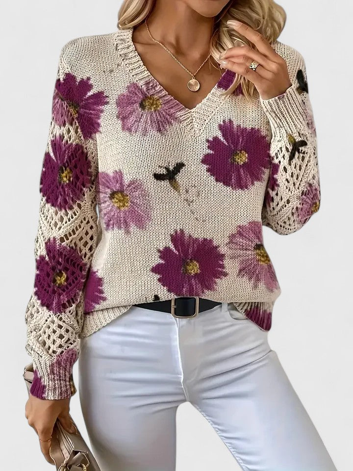 Aurelia – Elegante gebloemde trui