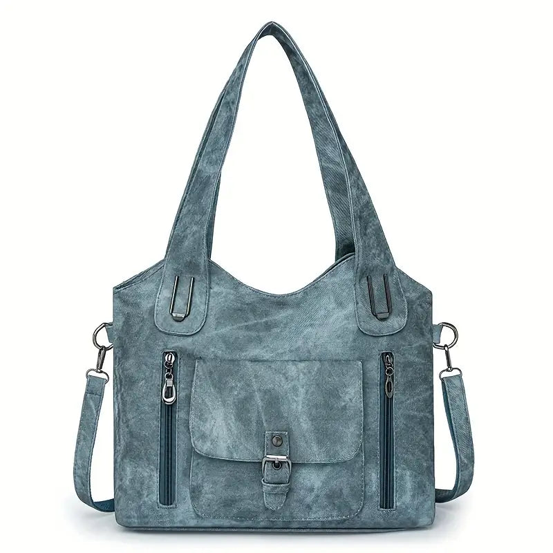 Emilias geräumige Schultertasche im Retro-Stil