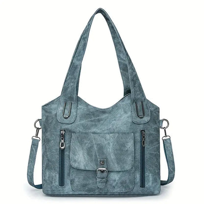Emilias geräumige Schultertasche im Retro-Stil