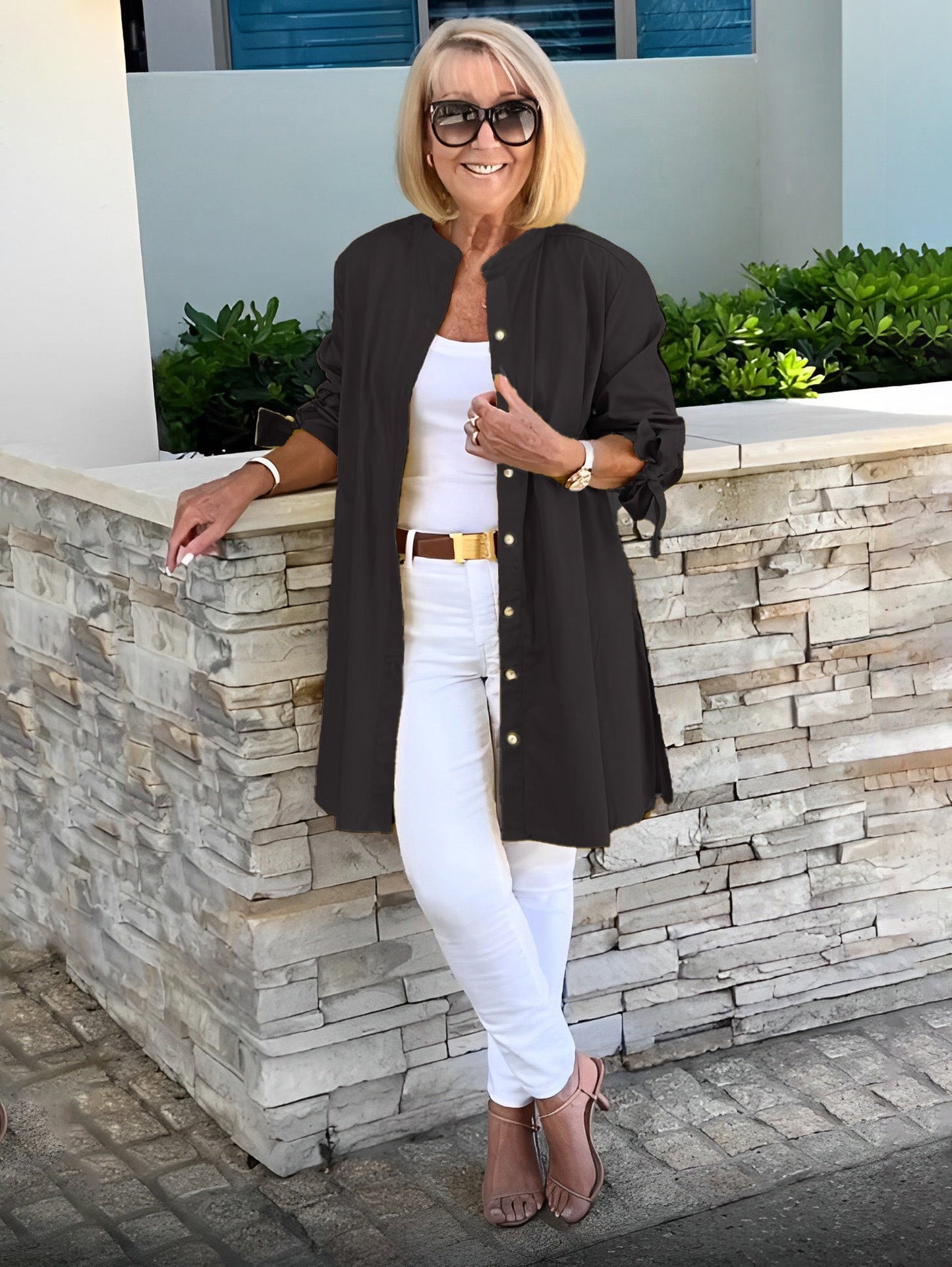 Lucia™ - Tuniek-shirt met knoopsluiting