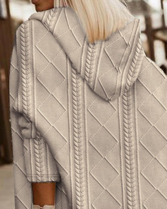 Monalisa – Langer Cardigan mit Kapuze