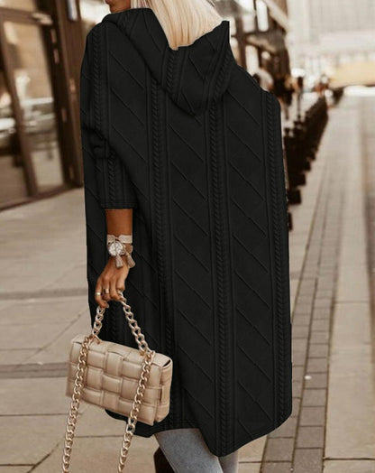 Monalisa – Langer Cardigan mit Kapuze