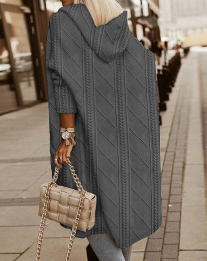 Monalisa – Langer Cardigan mit Kapuze