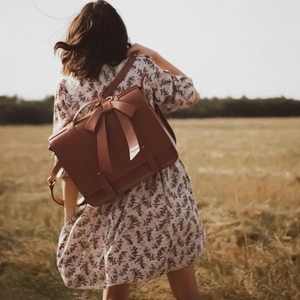 Knoten | Retro-Tasche Twist in Blau-Rosa
