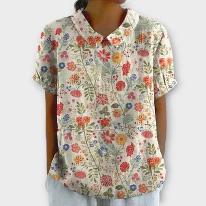 Charlotte | Gebloemde blouse