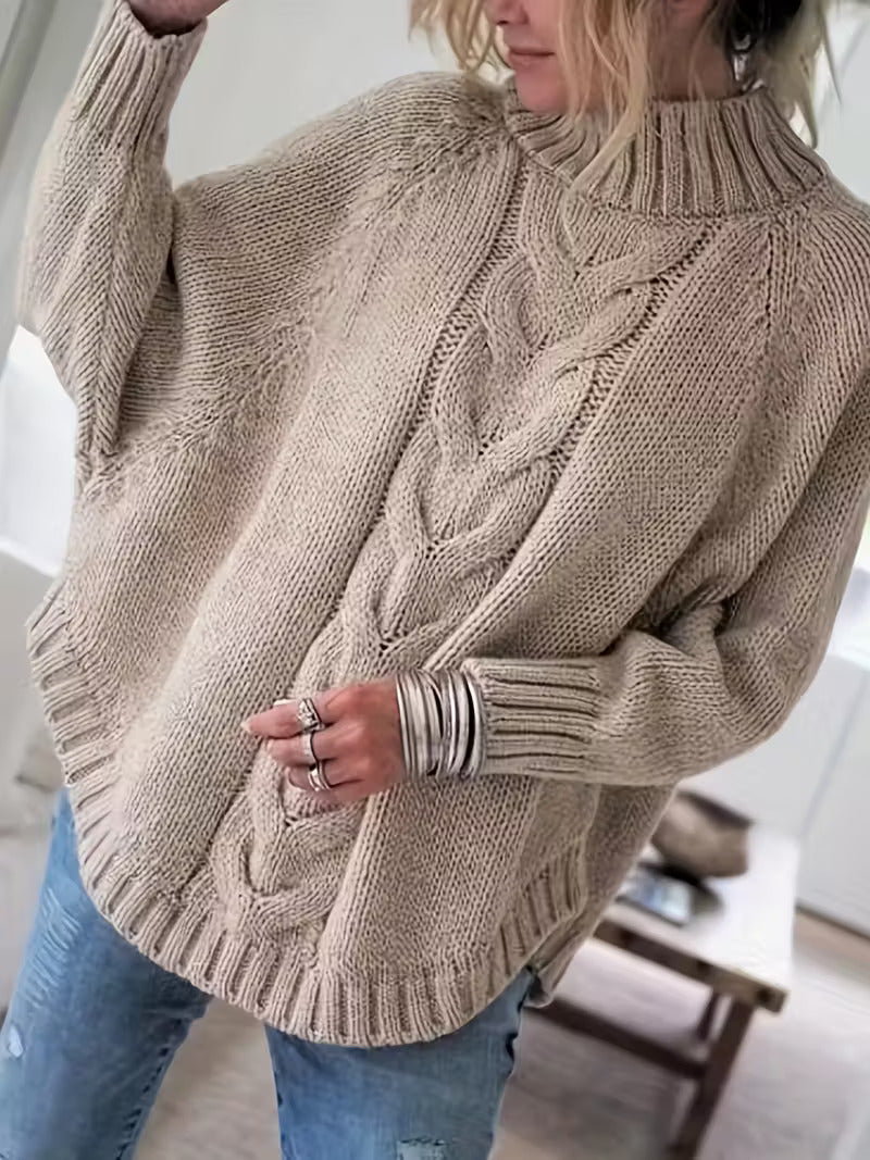 Pamella – Kabelgebreide oversized trui