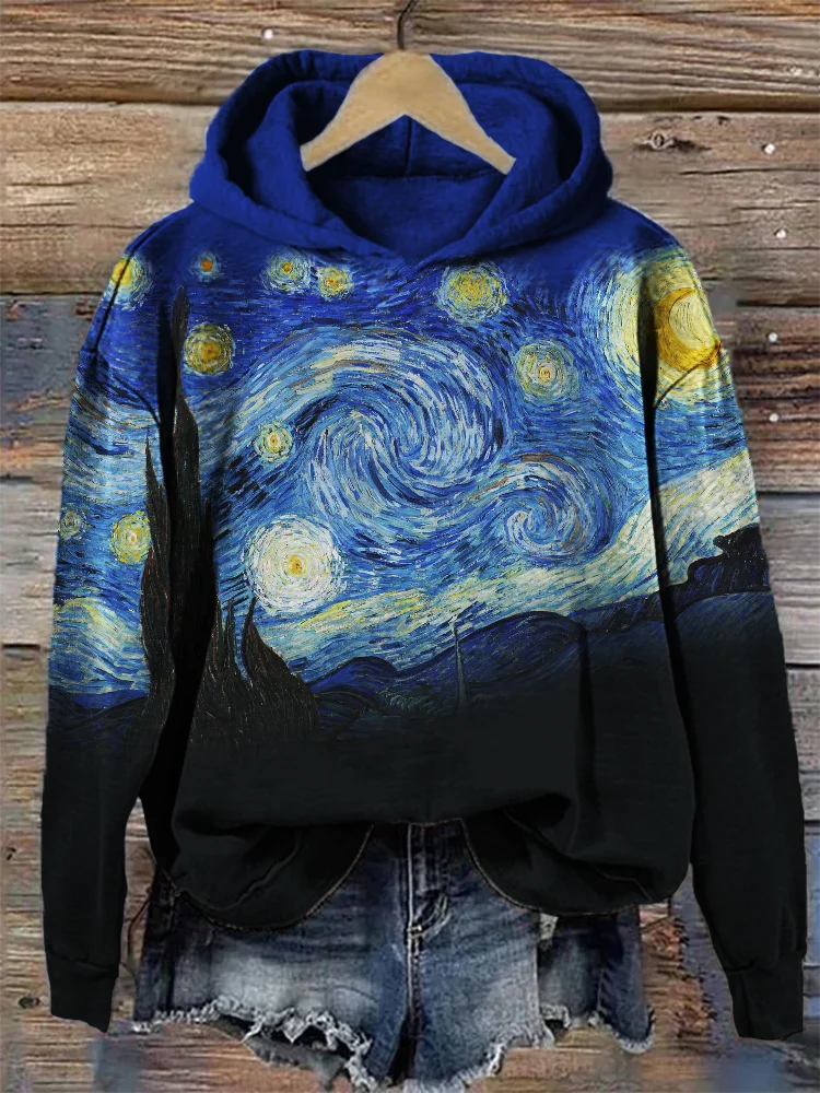 Barneys New York  | Gemütlicher Kapuzenpullover in der Kontrastfarbe der sternenklaren Nacht