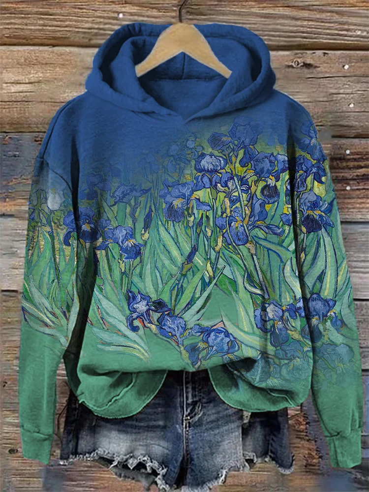Barneys New York | Contrast-hoodie met irisinspiratie en kleurverloop