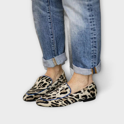 Greer – Comfortabele Mocassins met Luipaardprint