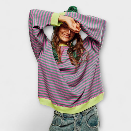 Mary - Gestreepte Oversized Trui