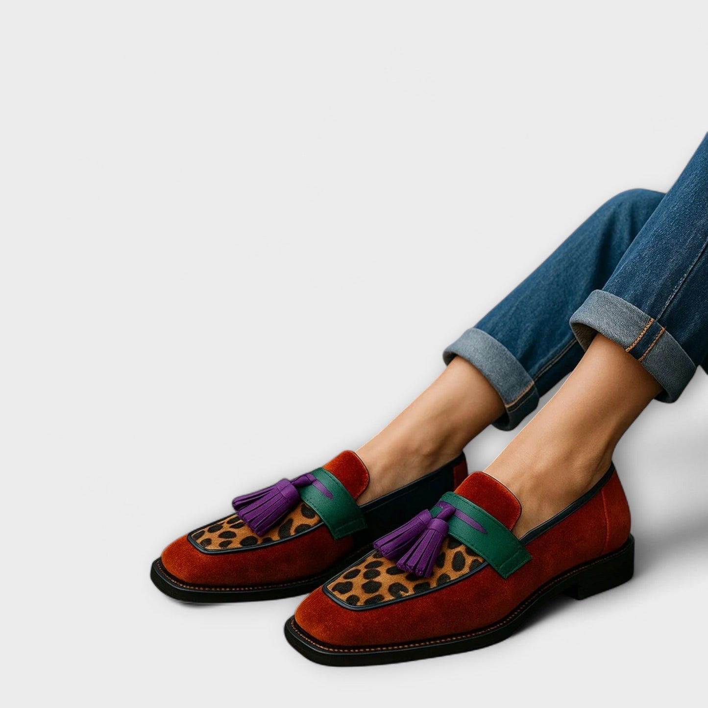 Ione - Veelkleurige loafers