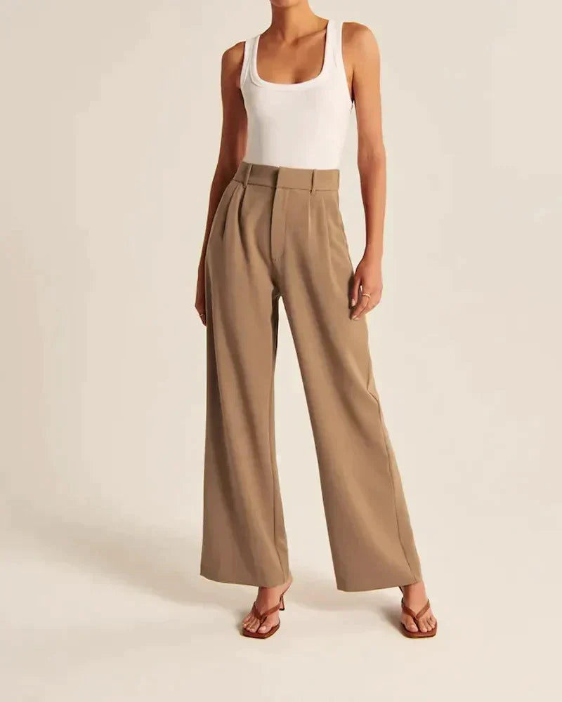 Monelle™ | Elegante Weite Stoffhose