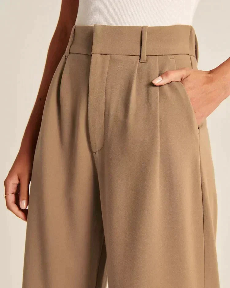 Monelle™ | Elegante Weite Stoffhose