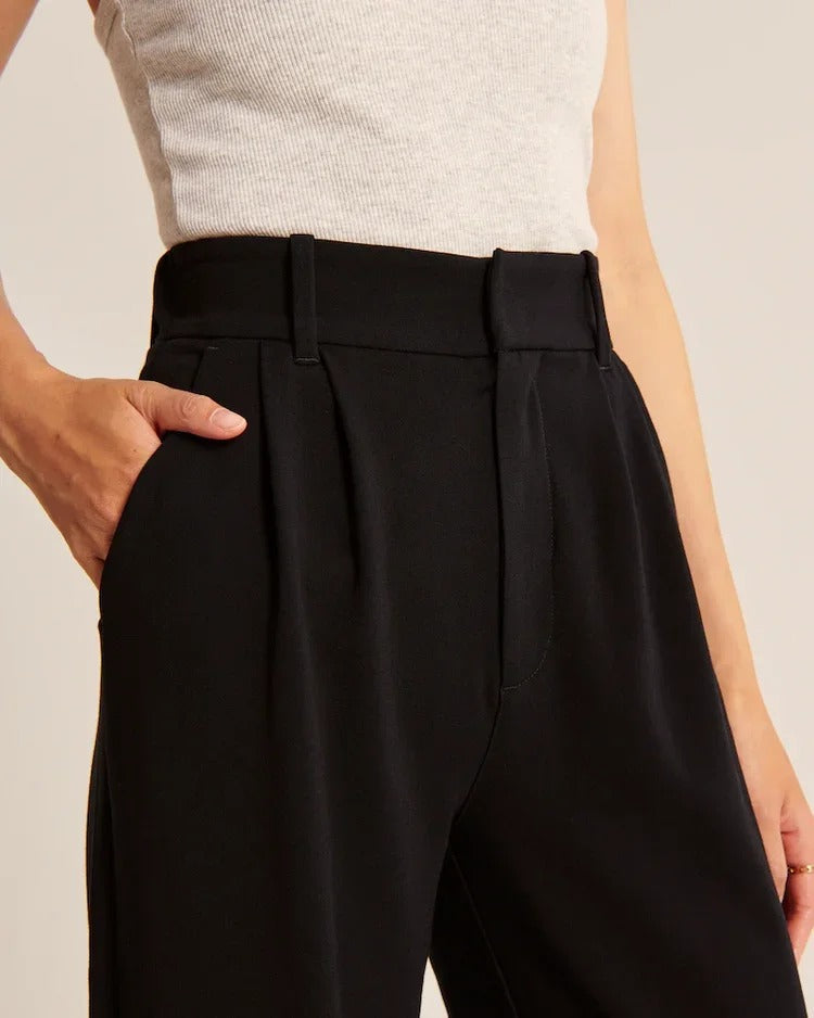 Monelle™ | Elegante Weite Stoffhose