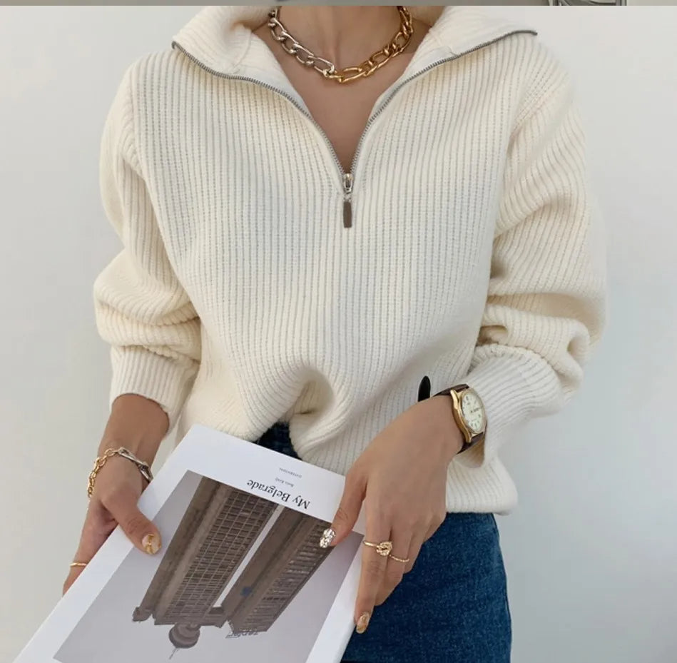 ELODIE™ – Bequemer Halbzippullover