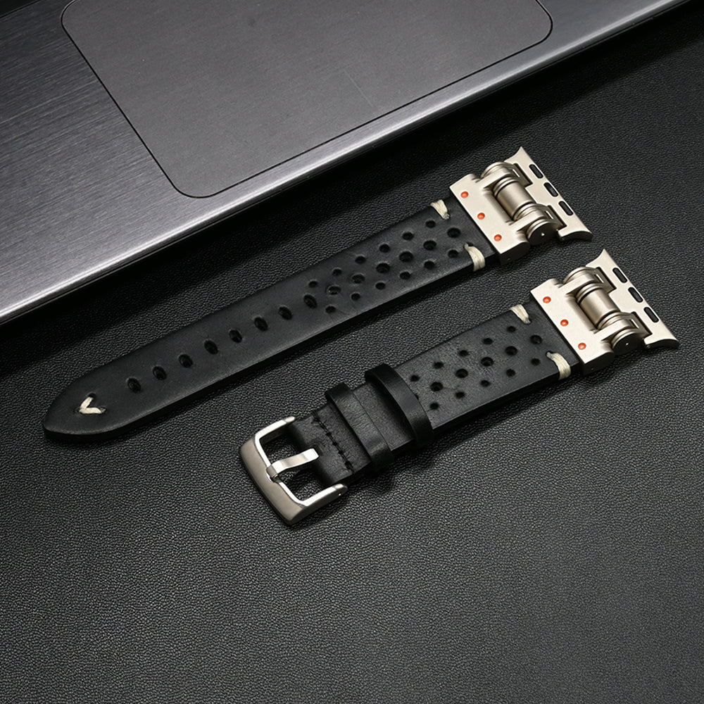 Pioneer Leren Apple Watch Bandje