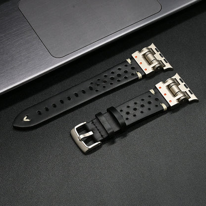 Pioneer Leren Apple Watch Bandje