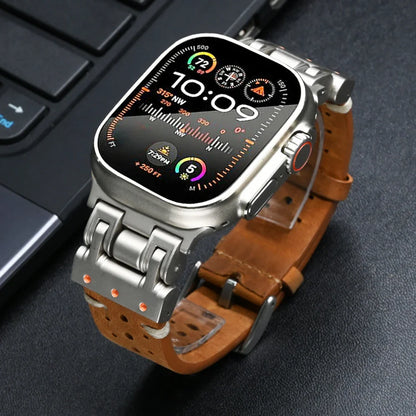 Pioneer Leren Apple Watch Bandje