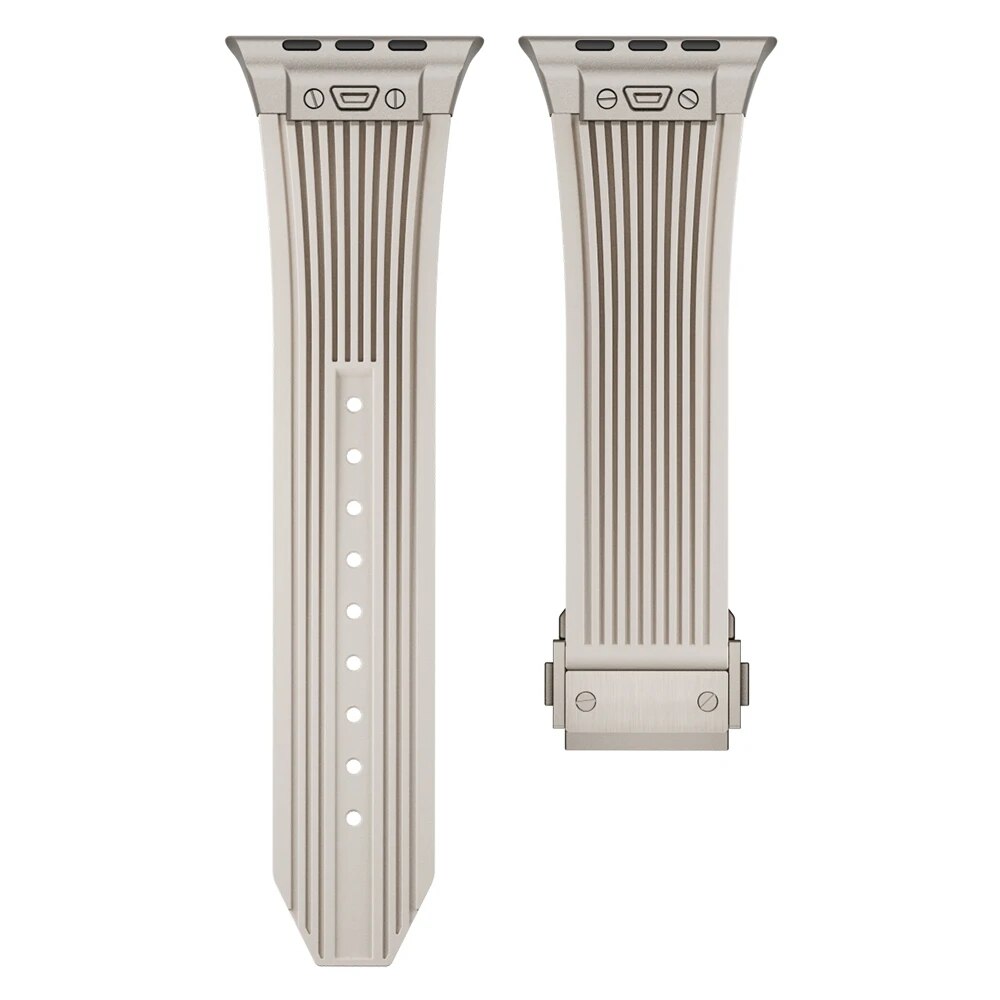 Titanium Streamlined Silikon Apple Watch Armband