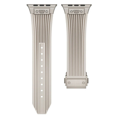 Titanium Streamlined Silikon Apple Watch Armband