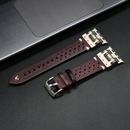 Pioneer Leren Apple Watch Bandje