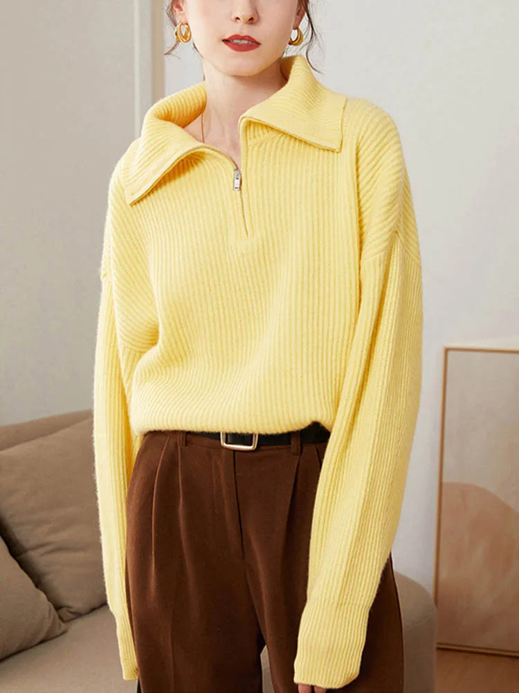 ELODIE™ – Bequemer Halbzippullover
