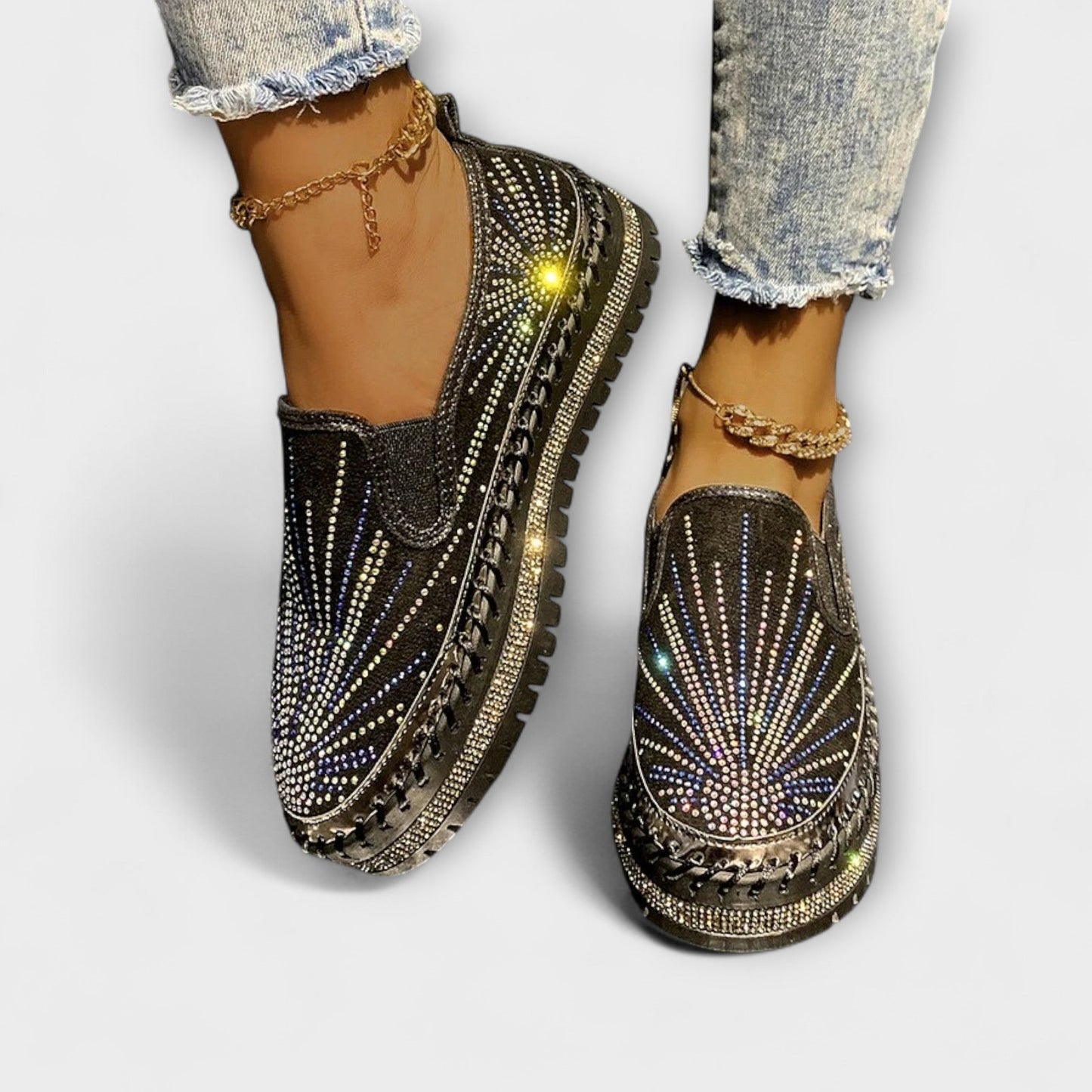 Sable – Mit Kristallsteinen verzierte Schuhe