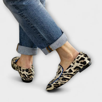 Greer – Comfortabele Mocassins met Luipaardprint