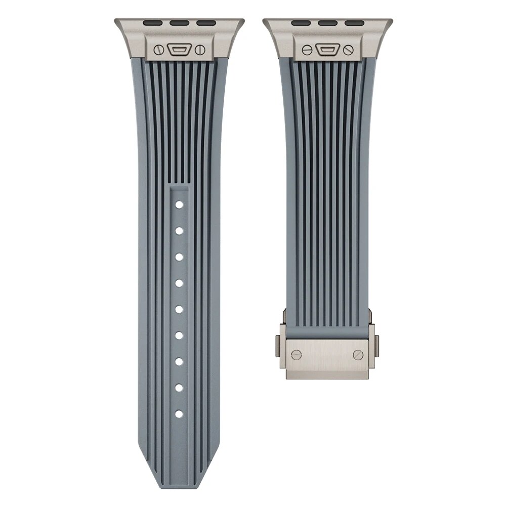 Titanium Streamlined Silikon Apple Watch Armband