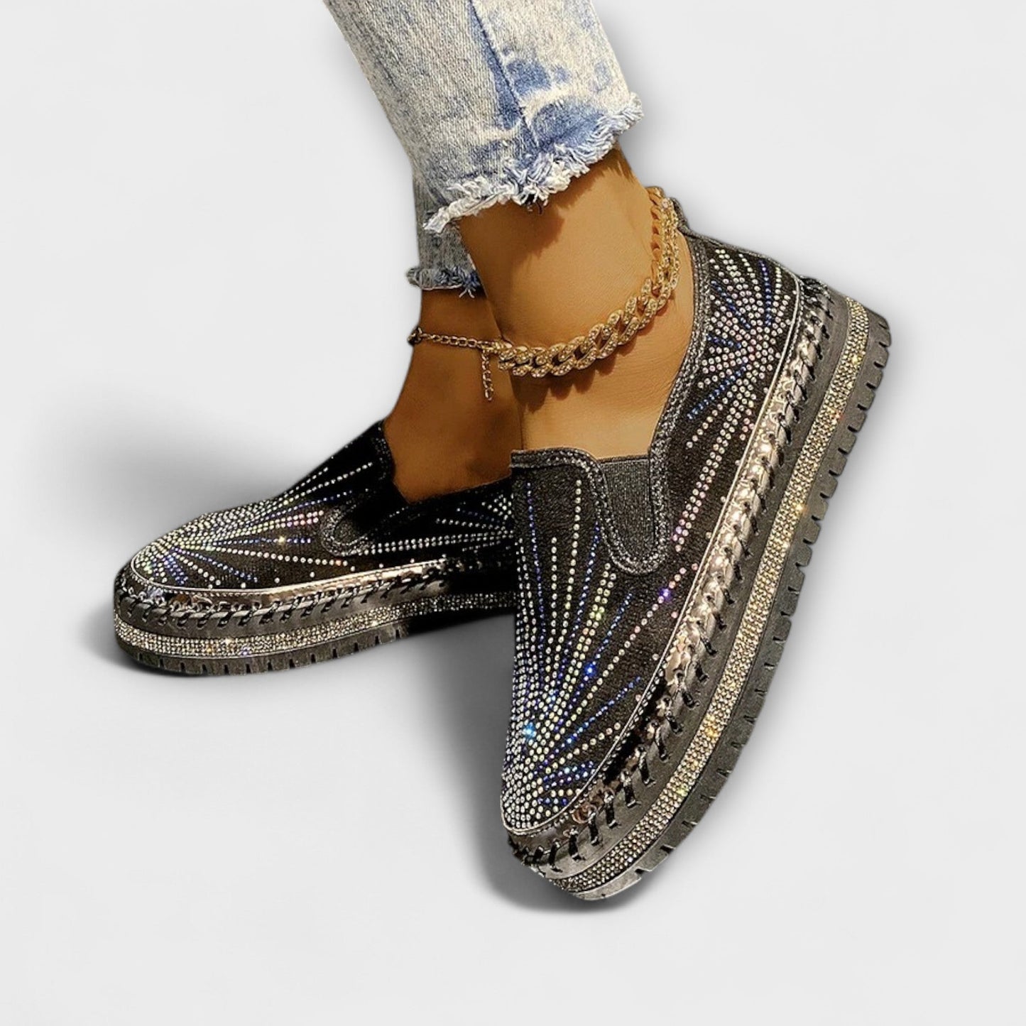 Sable – Mit Kristallsteinen verzierte Schuhe
