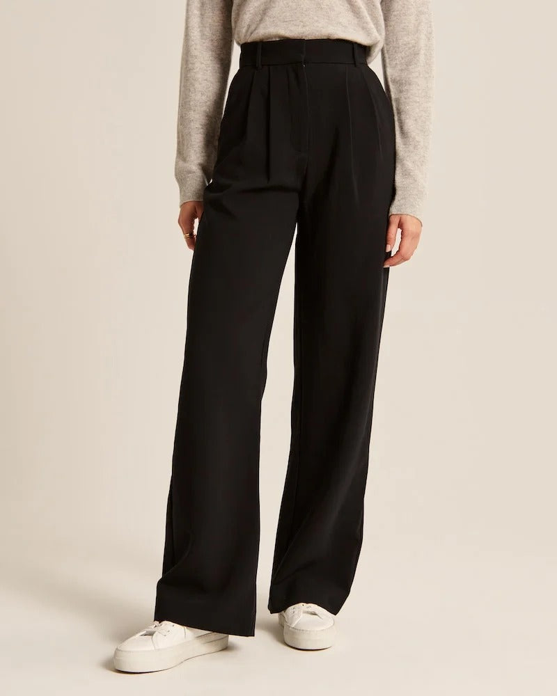 Monelle™ | Elegante Weite Stoffhose