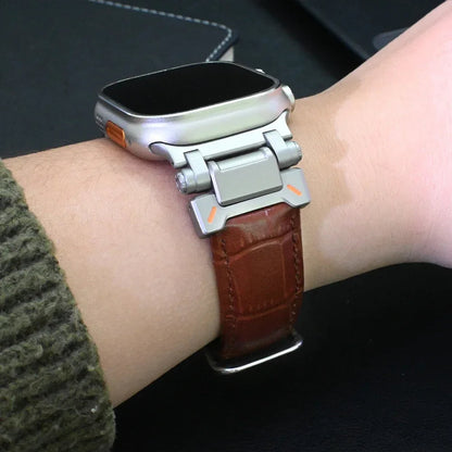 Nomad Echtleren Apple Watch Bandje